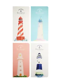 Записная книжка «Lighthouse» А6+, 24 листа в клетку, сшивка, Languo, в ассортименте