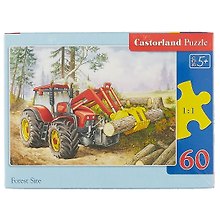 Пазл «Трактор» 60 элементов, миди, Castorland