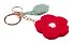 Брелок вязаный Цветок красный (текстиль) (9см) (12-4305-202507-KNIT1) - 2