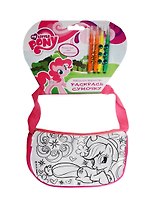 Набор для творч. MultiArt Сумочка для росписи My Little Pony (ST-027-MLP) (+фломастеры+стразы) (на хедере) (в кор. 48шт.)