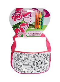Набор для творч. MultiArt Сумочка для росписи My Little Pony (ST-027-MLP) (+фломастеры+стразы) (на хедере) (в кор. 48шт.)