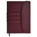 Ежедневник недат. А5 160л "Плезир" бордовый, иск.кожа, тв.переплет, блинт.тиснение, офсет, ляссе