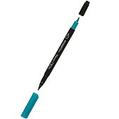 Фломастер двухсторонний «Aqua Brush Duo» тёмно-зелёный, 2 мм, Lyra - 1