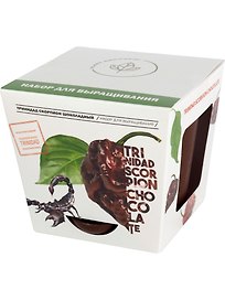 Набор д/выращивания растений Plant Republic, Перец острый Тринидад Скорпион Шоколадный