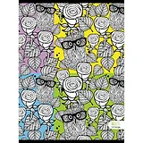 Тетрадь в клетку Unnika, "Совы в розах", А4, 48 листов