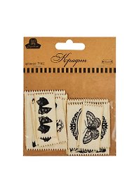 Тканевые лейблы (7902) (12 шт.) (Рукоделие) (упаковка)