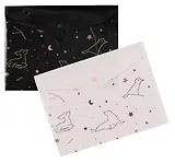 Папка-конверт А5 на кнопке "Созвездие", ассорти