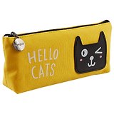 Пенал на молнии «Кошки. Hello cat's», 20 х 8 см
