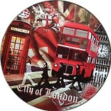 Доска для нарезки Лондонские фантазии (RCB-London) (стекло) (d19) (в подар.упаков.) GiftLand