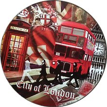 Доска для нарезки Лондонские фантазии (RCB-London) (стекло) (d19) (в подар.упаков.) GiftLand