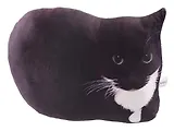 Мягкая игрушка Кот черный мем (28х20)