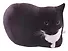 Мягкая игрушка Кот черный мем (28х20) - 0