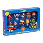 Набор коллекционных фигурок Brawl Stars, 12 шт., 3 редких героя: Спайк, Мэг и Амбер, (5см), (BRW2080A)