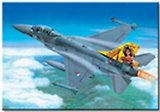 Модель, сборная, ITALERI, Самолет  F-16 Fighting Falcon (1:72)