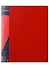 Папка 4кольца А4 25мм, пластик 0,7мм, красная - 0