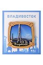 Сувенирный магнит Мост в ясный день (Владивосток) (дерево) (8х8) (Мвяд1)