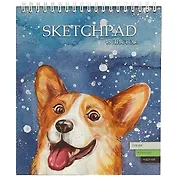 Скетчбук «Собака», 3 вида бумаги, 48 листов, 19.5 х 16.8 см