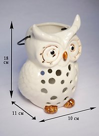 Подсвечник Сова (13х12х18) (6757)