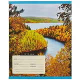 Тетрадь в линейку Unnika, "Красивая природа", 18 листов, в ассортименте