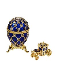 Яйцо пасхальное С каретой среднее (цв.синий) (JD0725A-3+JD0767-3)