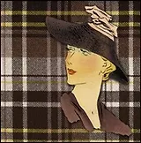 Наб. салф. для декупажа Дама в шляпе/Розы в корзине (101230/DER) (2шт) (упаковка)