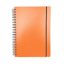 Записная книжка «Favorite Color. Neon Orange» А6, 80 листов в клетку, спираль, Listoff