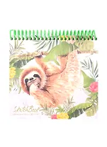 Скетчбук А6 80л "Задумчивый ленивец" белый офсет, 80г/м2, спираль