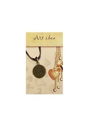 Кулоны в асс.2 Подвеска круглая Дерево бронза (QA 4713) (14021205) (упаковка)