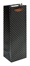 Пакет бутылочный 34,5*12,5*10 "Black shine" бум.мат.ламинат