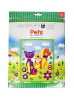 Набор для аппликации 3D Домашние животные (из пены EVA) (AP3D002) (Greenwich Line) (5+) (упаковка)