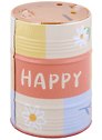 Копилка Бочка Happy (металл) (8х13)