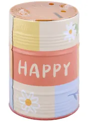 Копилка Бочка Happy (металл) (8х13)