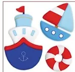 Наклейки, DECORETTO, Наклейки для дома,"Игрушки-наклейки "По волнам" BF 8013