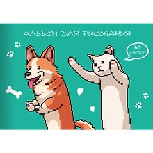 Альбом для рисования «WEB» Listoff А4, 40 листов, склейка