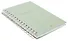 Тетрадь 120л кл. "Romance", светло-зеленый, тв.переплет, спираль, микротекстурирование, ламинация, тиснение золотой фольгой - 1