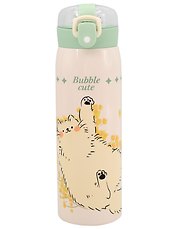 Термос Bubble cute Котик (бежевый) (металл) (500мл) (12-16466-202604-04)