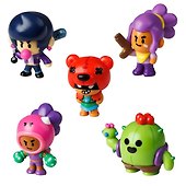 Коллекционная фигурка Brawl Stars, Роза, Шелли, Биби, Нита и Спайк, (5см), (BRW2040A) - 1