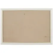 Рама со стеклом, белая с золотом, 30 х 45 см