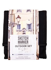 Маркеры 12цв "Outdoor" сумка-органайзер, Sketchmarker
