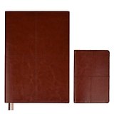 Ежедневник недат. А5+ 160л 175*245 "Сариф" коричневый + обложка на паспорт, мягк.переплет, блинтовое тиснение, офсет, ляссе, подар. упаковка