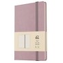Книга для записей А4- 96л кл. "Joy Book. Ежевичное суфле" иск.кожа, тонир.блок, скругл.углы, ляссе, резинка
