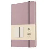 Книга для записей А4- 96л кл. "Joy Book. Ежевичное суфле" иск.кожа, тонир.блок, скругл.углы, ляссе, резинка