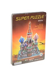 Конструктор 3D Храм Василия Блаженного (XY-513) (124375) (Super Puzzle) (3+)