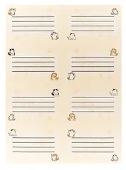 Наклейки для тетрадей 24 штуки "Котики"