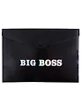 Папка-конверт А4 на кнопке "BIG BOSS", черная