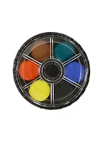 Краски акварельные 06цв кругл. пласт.пенал, б/к., Koh-i-Noor