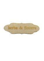 Заготовка деревянная для декупажа Табличка с надписью Herbs & flovers
