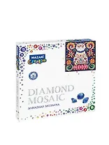 Алмазная мозаика MAZARI Сказочный кот 3 30х30см частичная выкладка, стразы разного размера