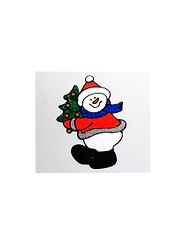 Аппликация Мэджик гель (085021) Снеговик с елкой