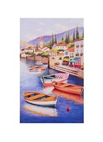 Картина для раскрашивания по номерам "Средиземноморский пляж", 30x50 см